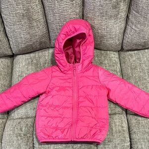Carter's Bright Pink Hooded Puffer Jacket